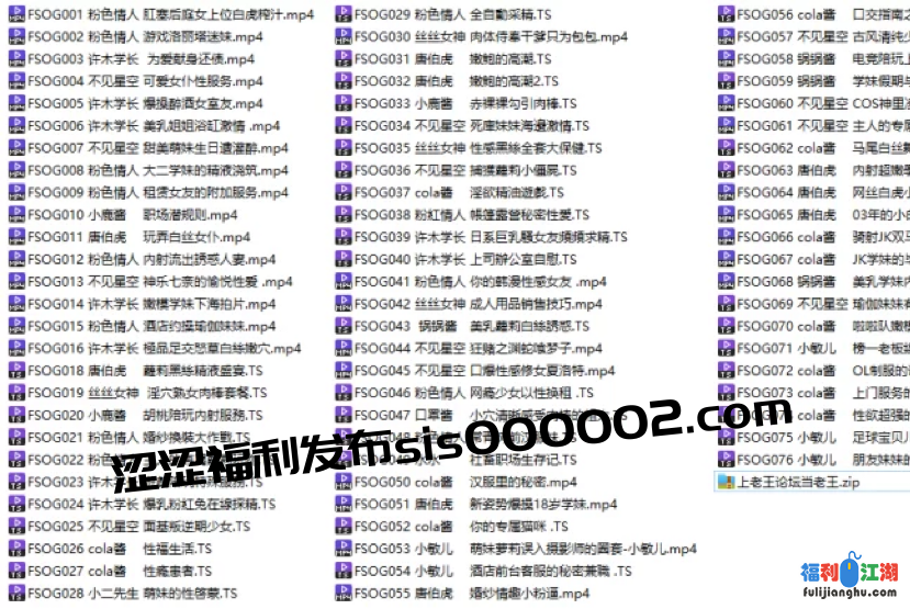 [自行打包] 扣扣传媒2023年之前 FSOG系列 1-76部合集 [75V+52.5G]